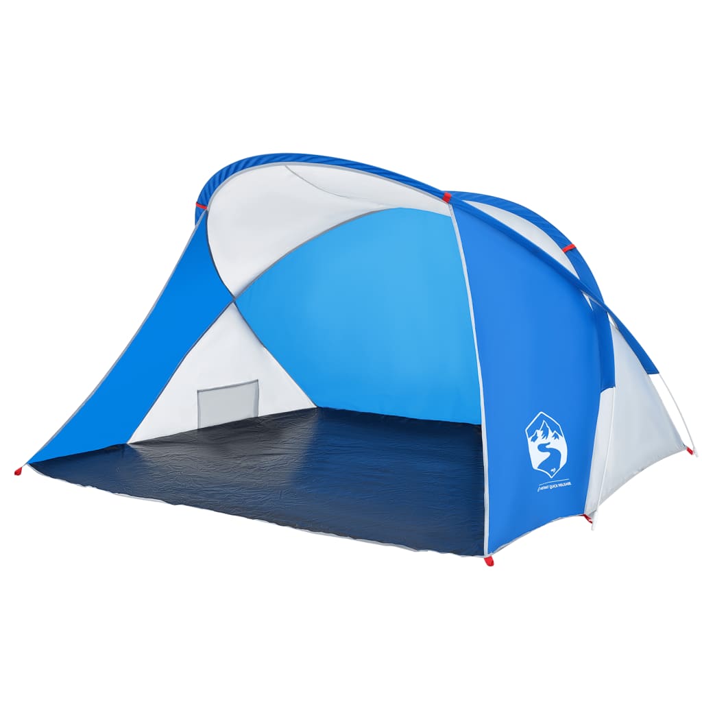 Tente de plage 2 personnes bleu azur pop-up imperméable