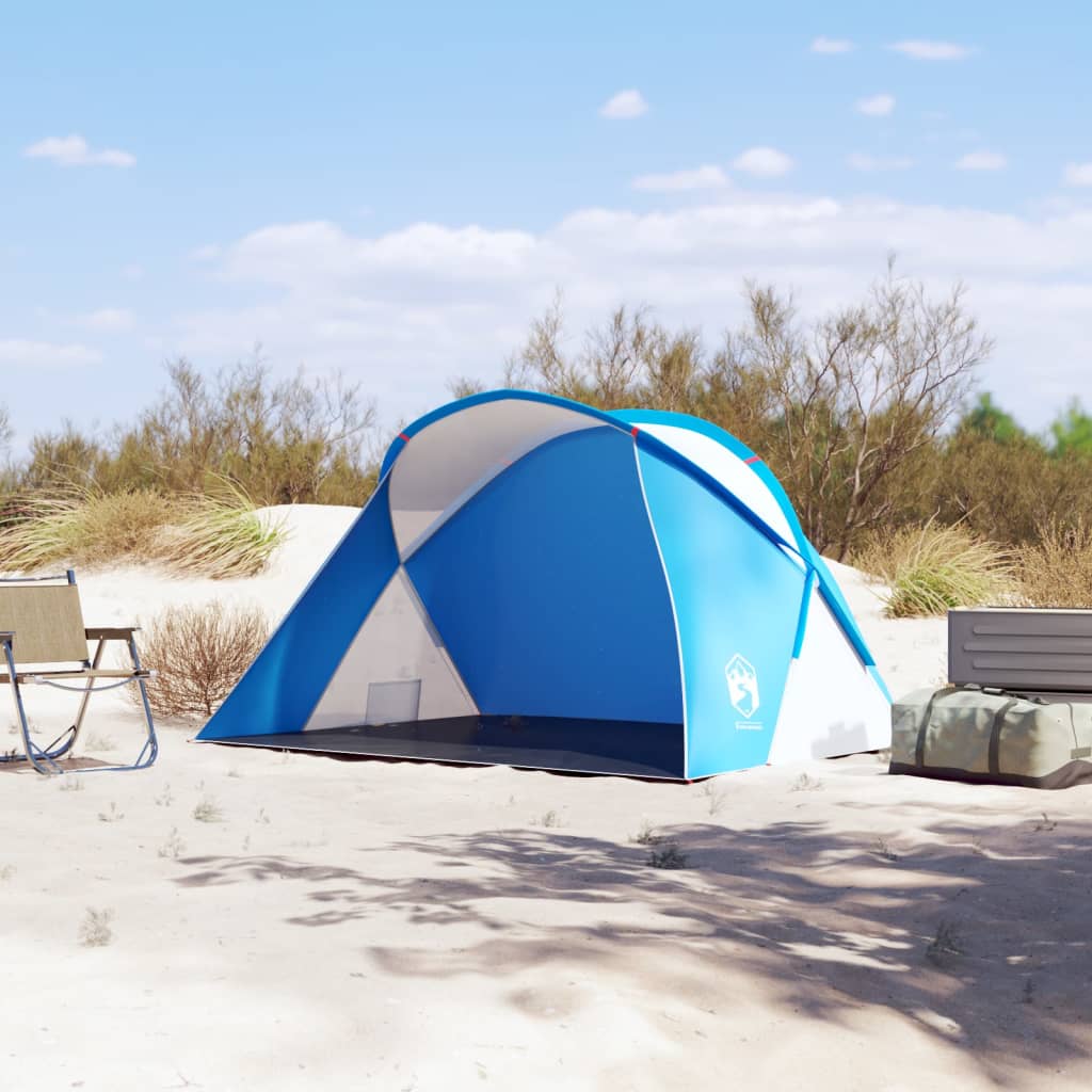 Tente de plage 2 personnes bleu azur pop-up imperméable