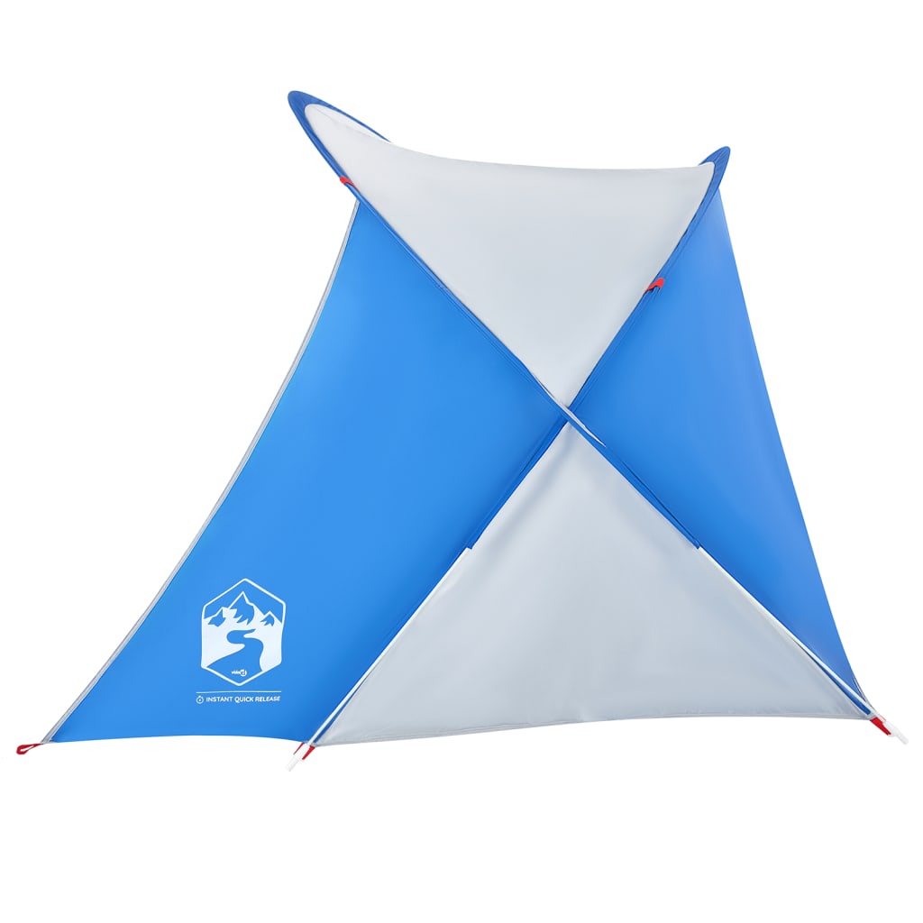 Tente de plage 2 personnes bleu azur pop-up imperméable