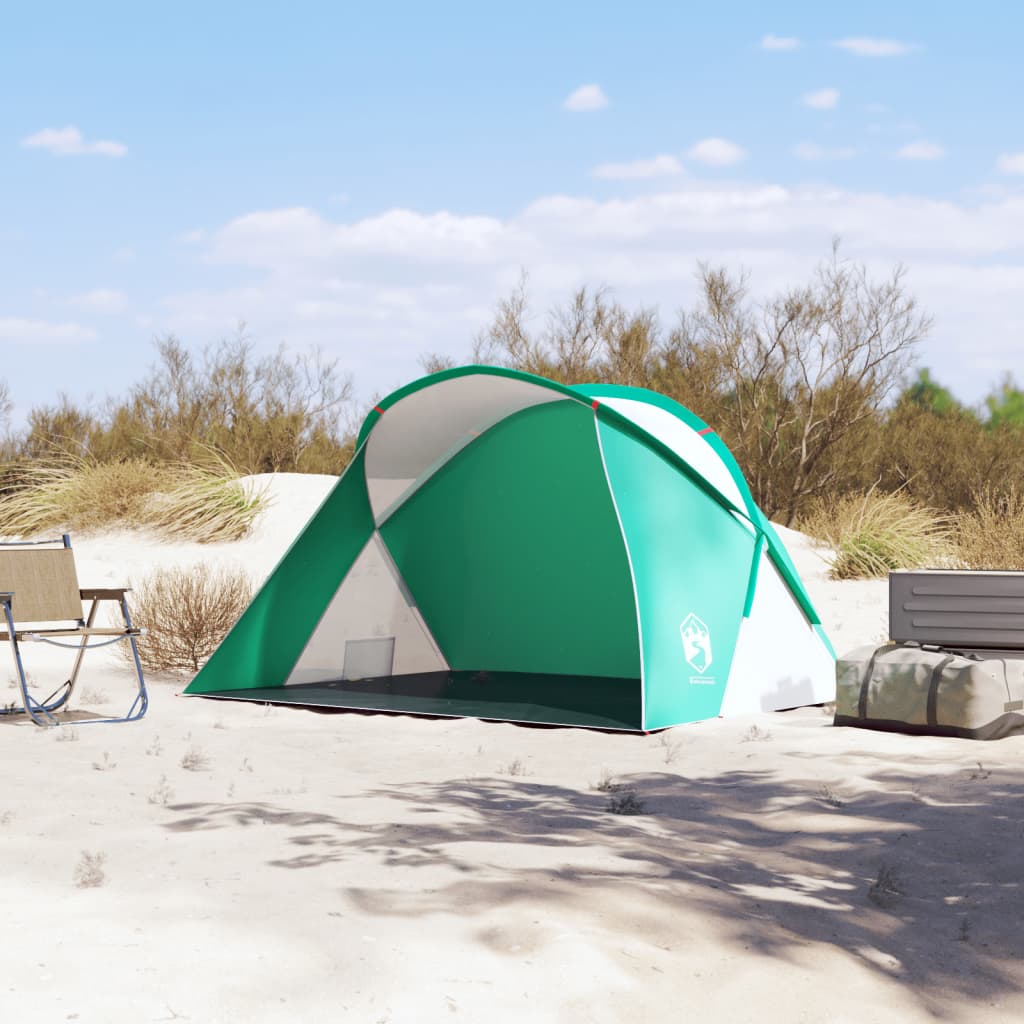 Tente de plage 2 personnes vert d'eau pop-up imperméable