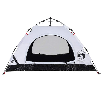 Campingzelt 2 Personen Weiß Verdunkelungsstoff Quick Release