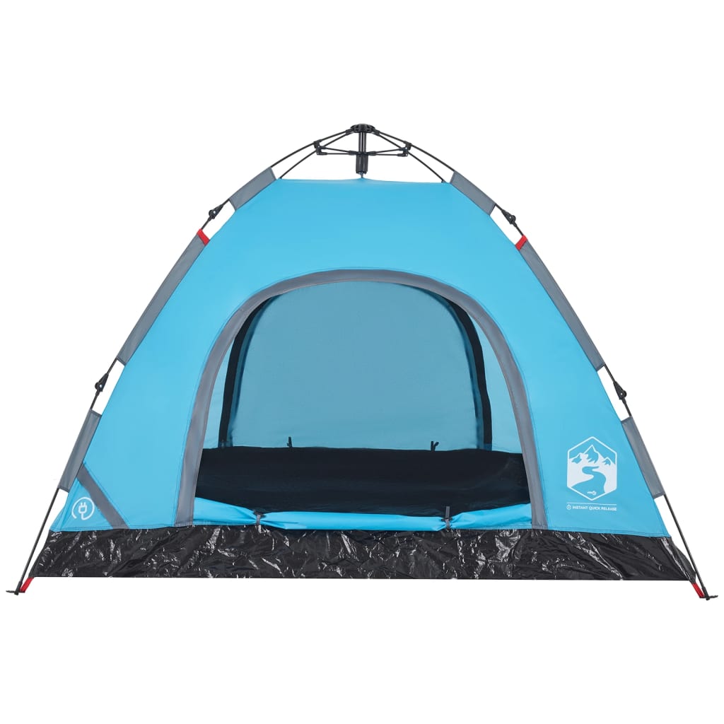 Campingzelt 3 Personen Blau Quick Release