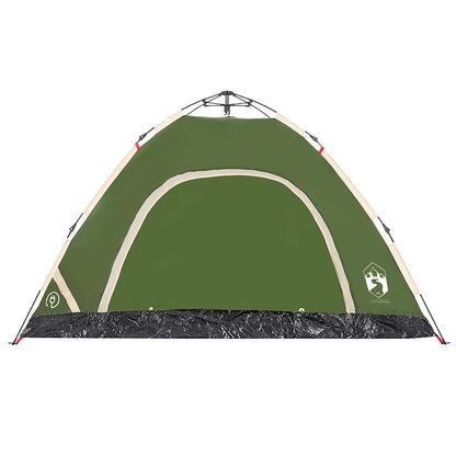 Campingzelt 4 Personen Grün Quick Release