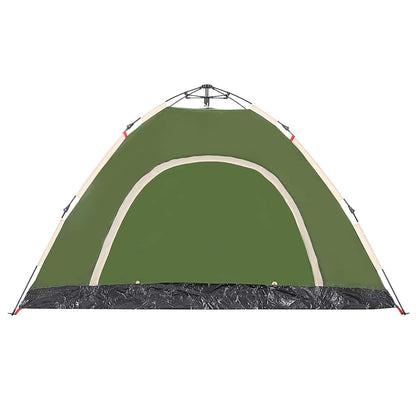Campingzelt 4 Personen Grün Quick Release