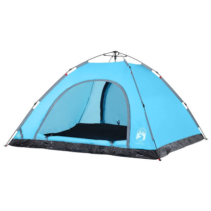 Campingzelt 5 Personen Blau Quick Release