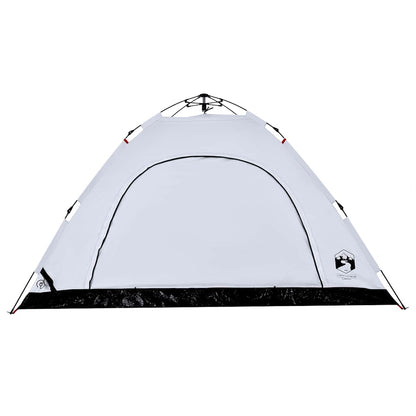 Campingzelt 5 Personen Weiß Verdunkelungsstoff Quick Release