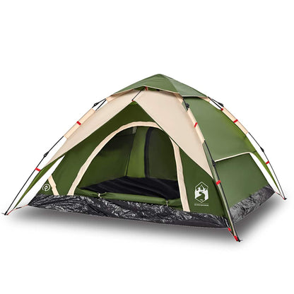 Kuppel-Campingzelt 5 Personen Grün Quick Release