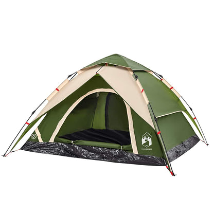 Kuppel-Campingzelt 5 Personen Grün Quick Release