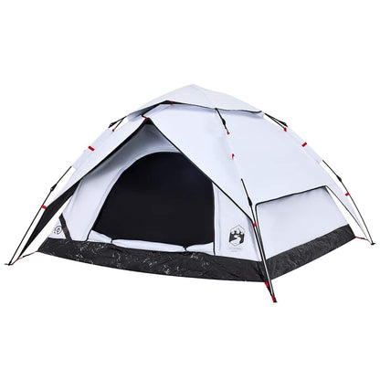 Kuppel-Campingzelt 5 Personen Weiß Verdunkelt Quick Release