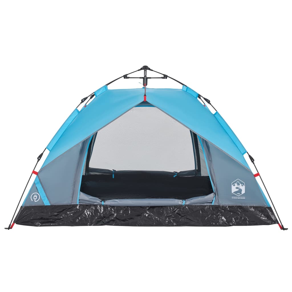 Kuppel-Campingzelt 3 Personen Blau Quick Release