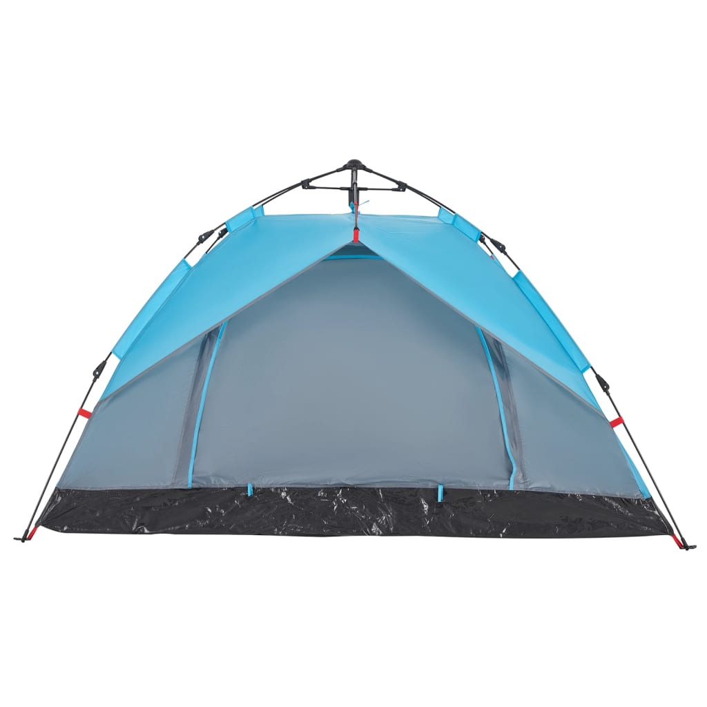 Kuppel-Campingzelt 3 Personen Blau Quick Release