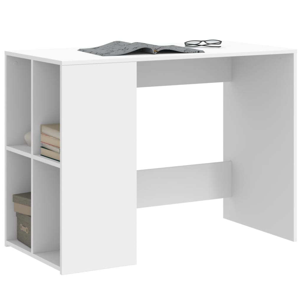 Bureau blanc 102x50x75 cm en bois