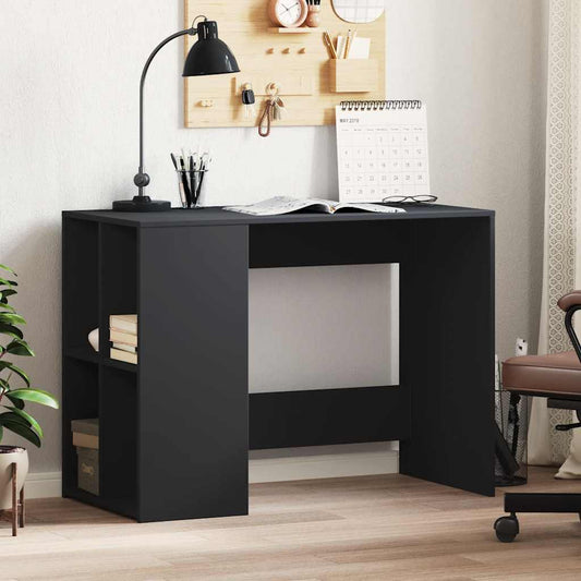 Bureau noir 102x50x75 cm en bois