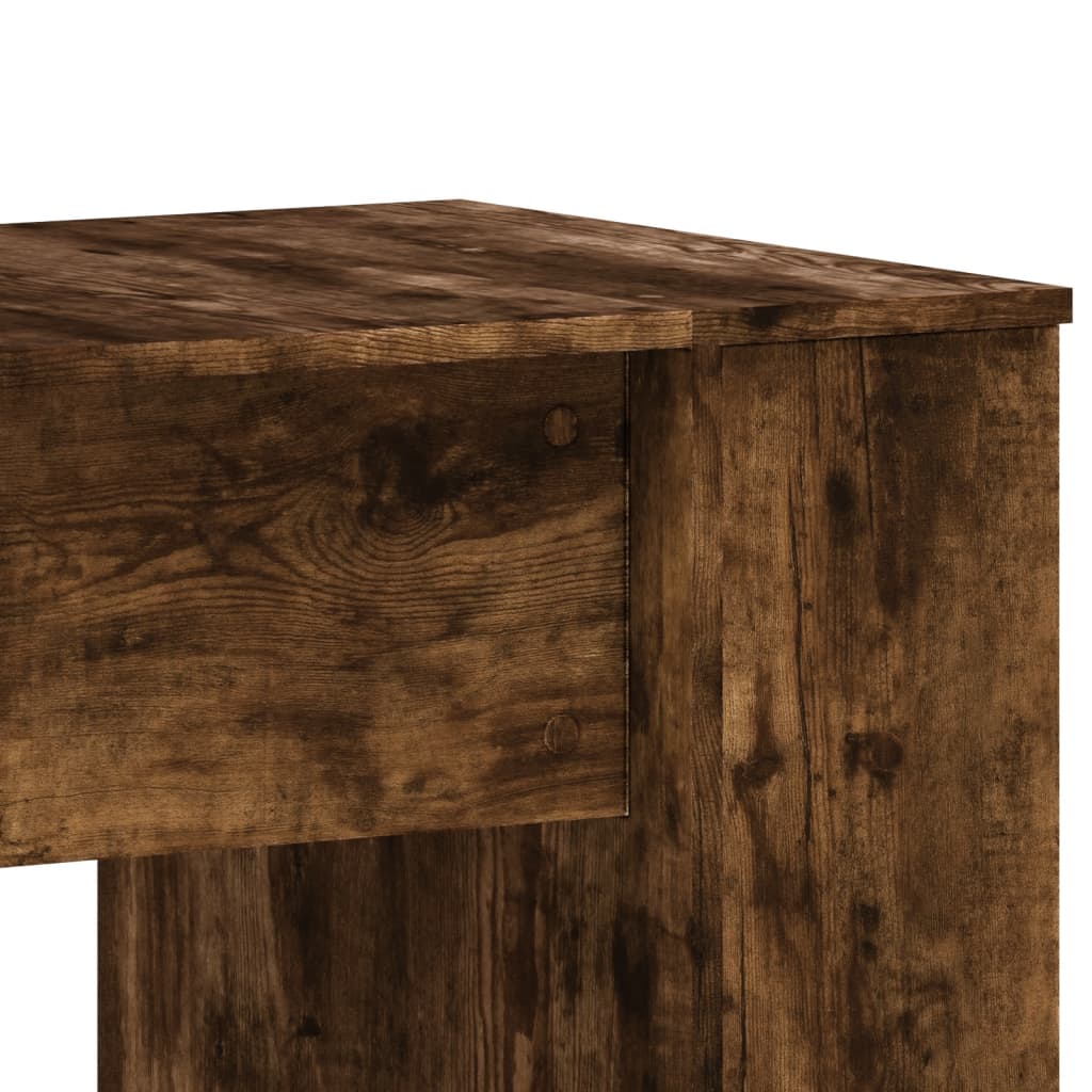 Bureau chêne fumé 140x50x75 cm matière bois