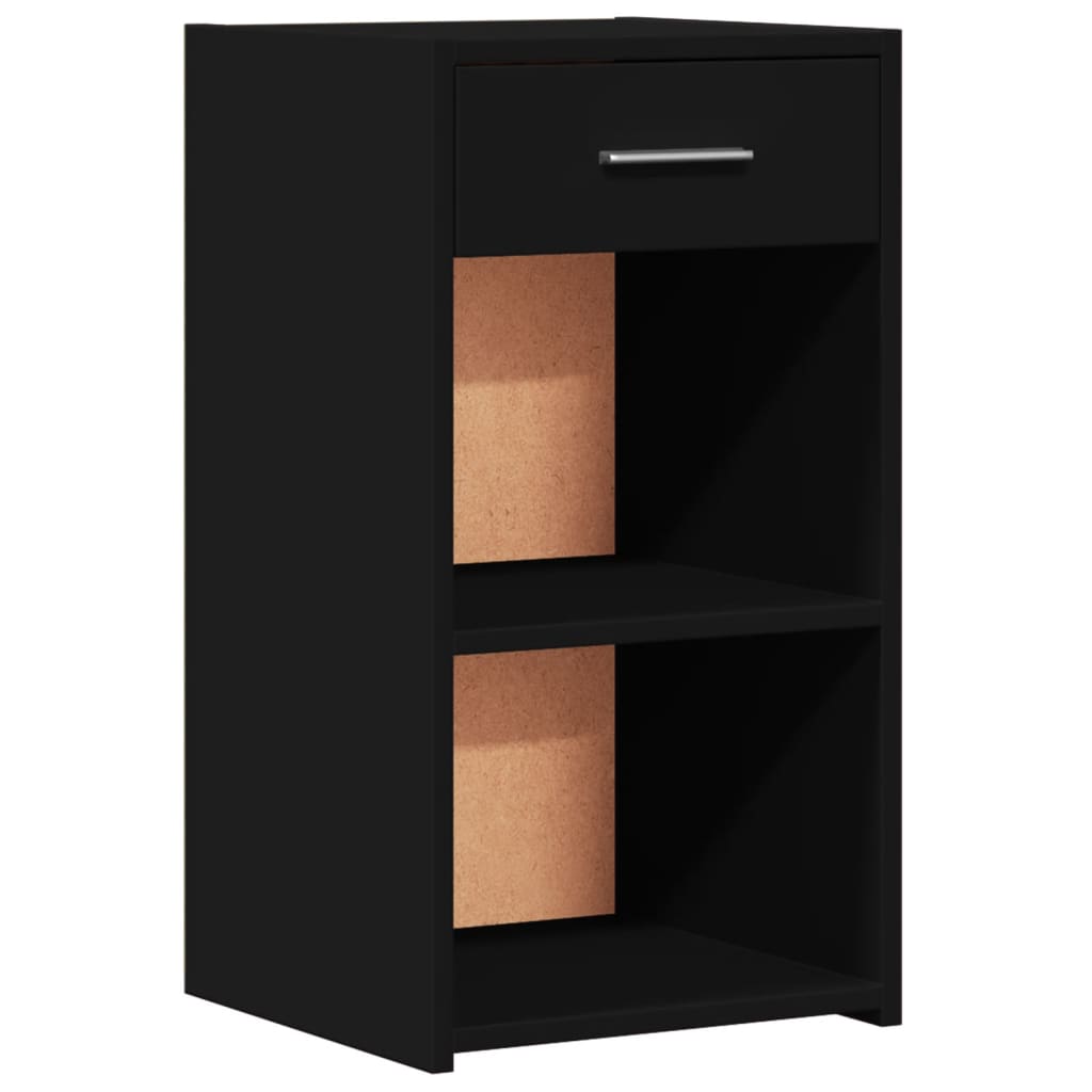 Tables de chevet 2 pcs. Noir 35x34x65 cm en bois