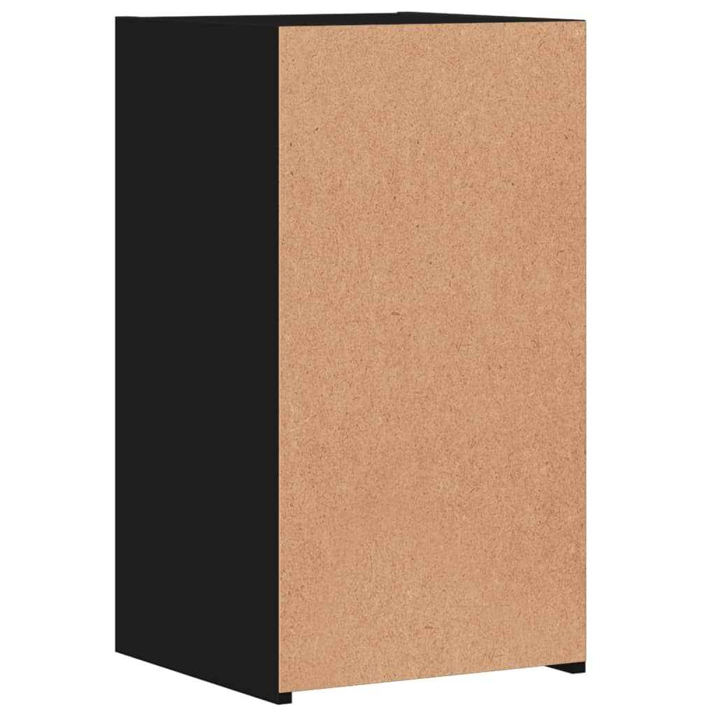 Tables de chevet 2 pcs. Noir 35x34x65 cm en bois