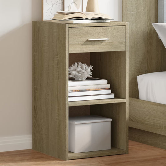 Tables de chevet 2 pcs. Chêne Sonoma 35x34x65 cm matériau bois