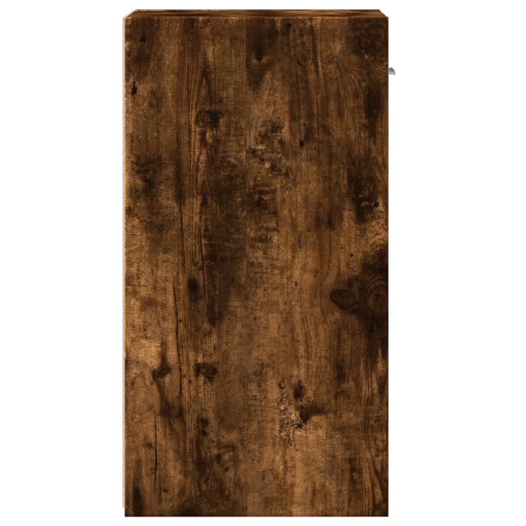 Bedside table smoked oak 35x34x65 cm wood material