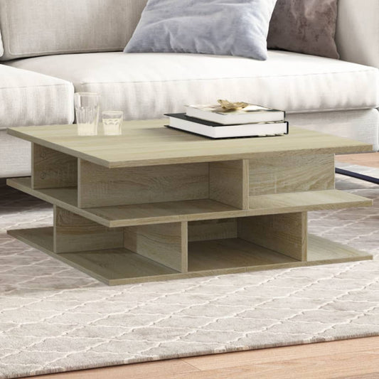 Table basse chêne Sonoma 70x70x29 cm matière bois