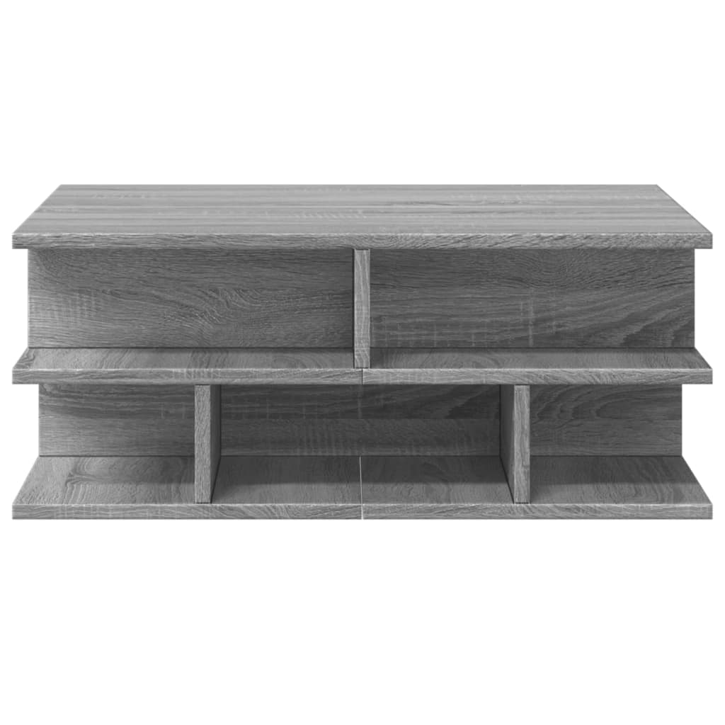 Table basse Sonoma grise 70x70x29 cm en bois