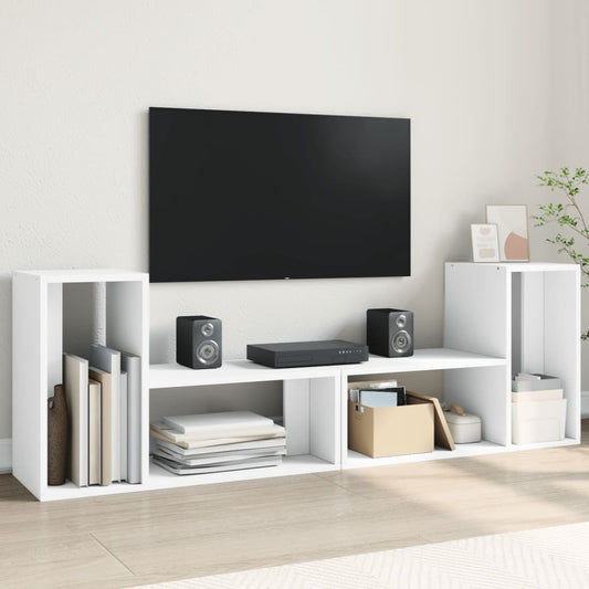 Meubles TV 2 pcs. Blanc 75x30x50 cm en bois