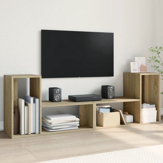 Meubles TV 2 pcs. Chêne Sonoma 75x30x50 cm matériau bois