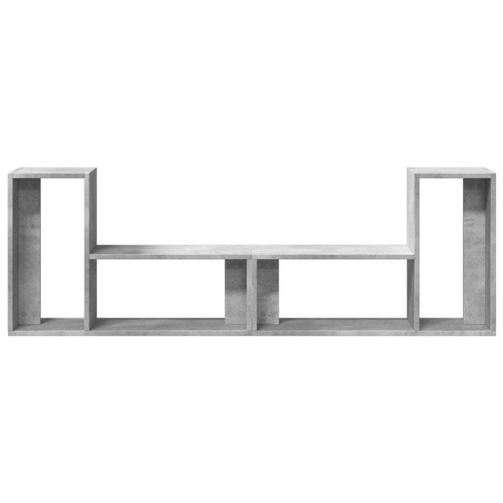 Meubles TV 2 pcs. béton gris 75x30x50 cm matériau bois
