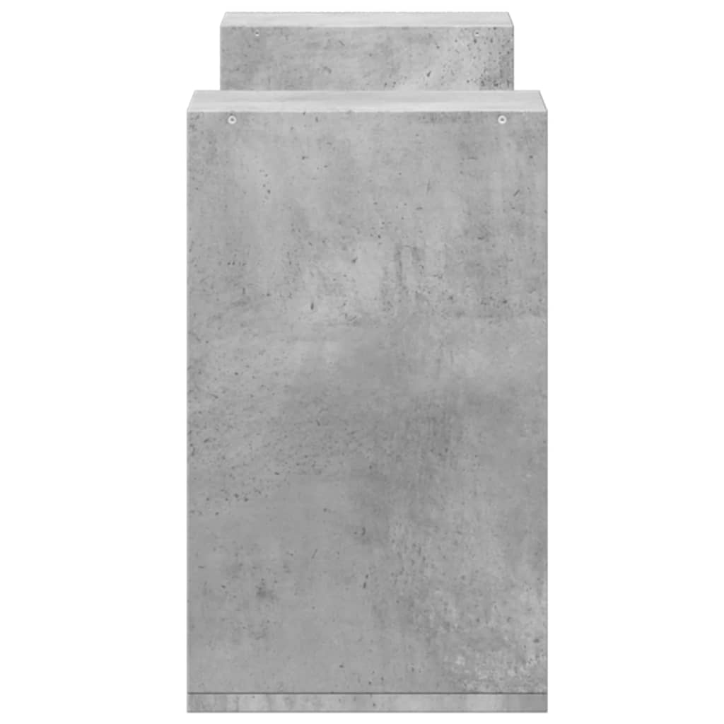 Meubles TV 2 pcs. béton gris 75x30x50 cm matériau bois