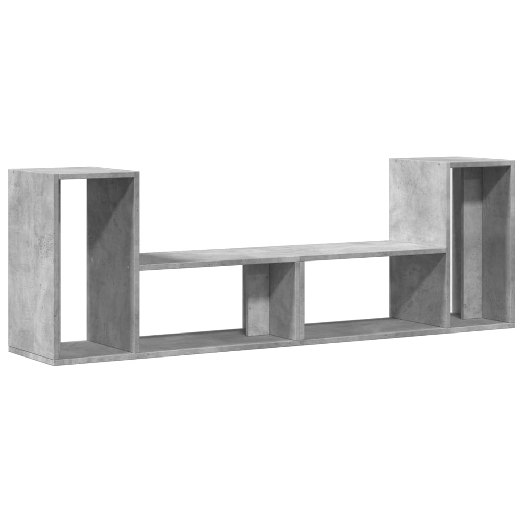 Meubles TV 2 pcs. béton gris 75x30x50 cm matériau bois
