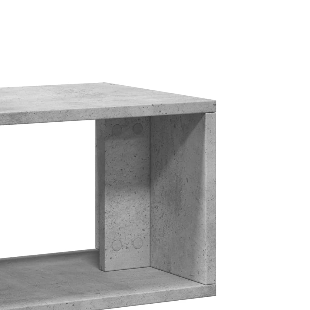 Meubles TV 2 pcs. béton gris 75x30x50 cm matériau bois