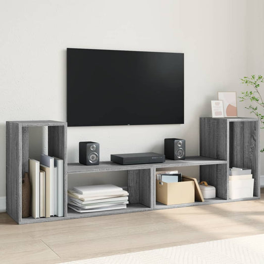 Meubles TV 2 pcs. Gris Sonoma 75x30x50 cm matériau bois