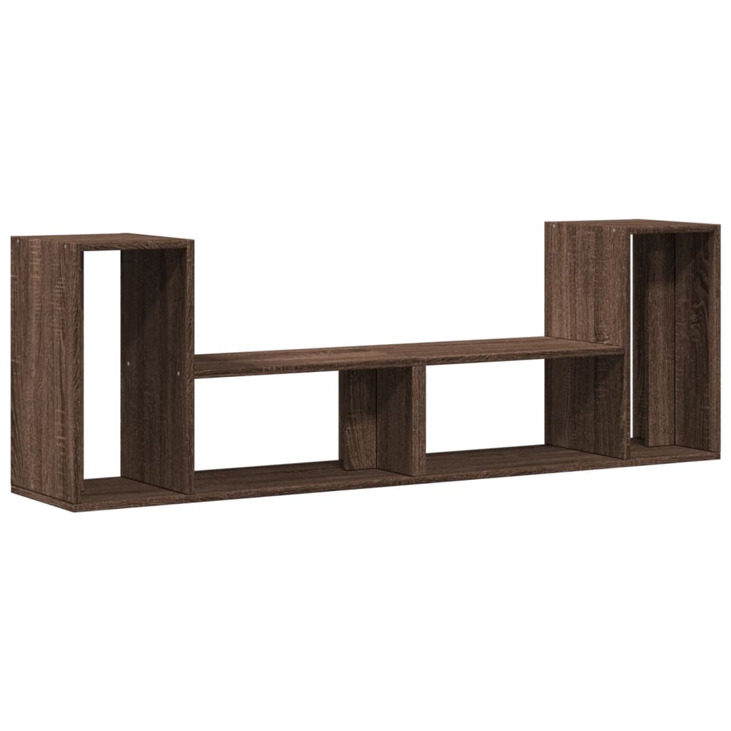 Meubles TV 2 pièces aspect chêne brun 75x30x50 cm matériau bois