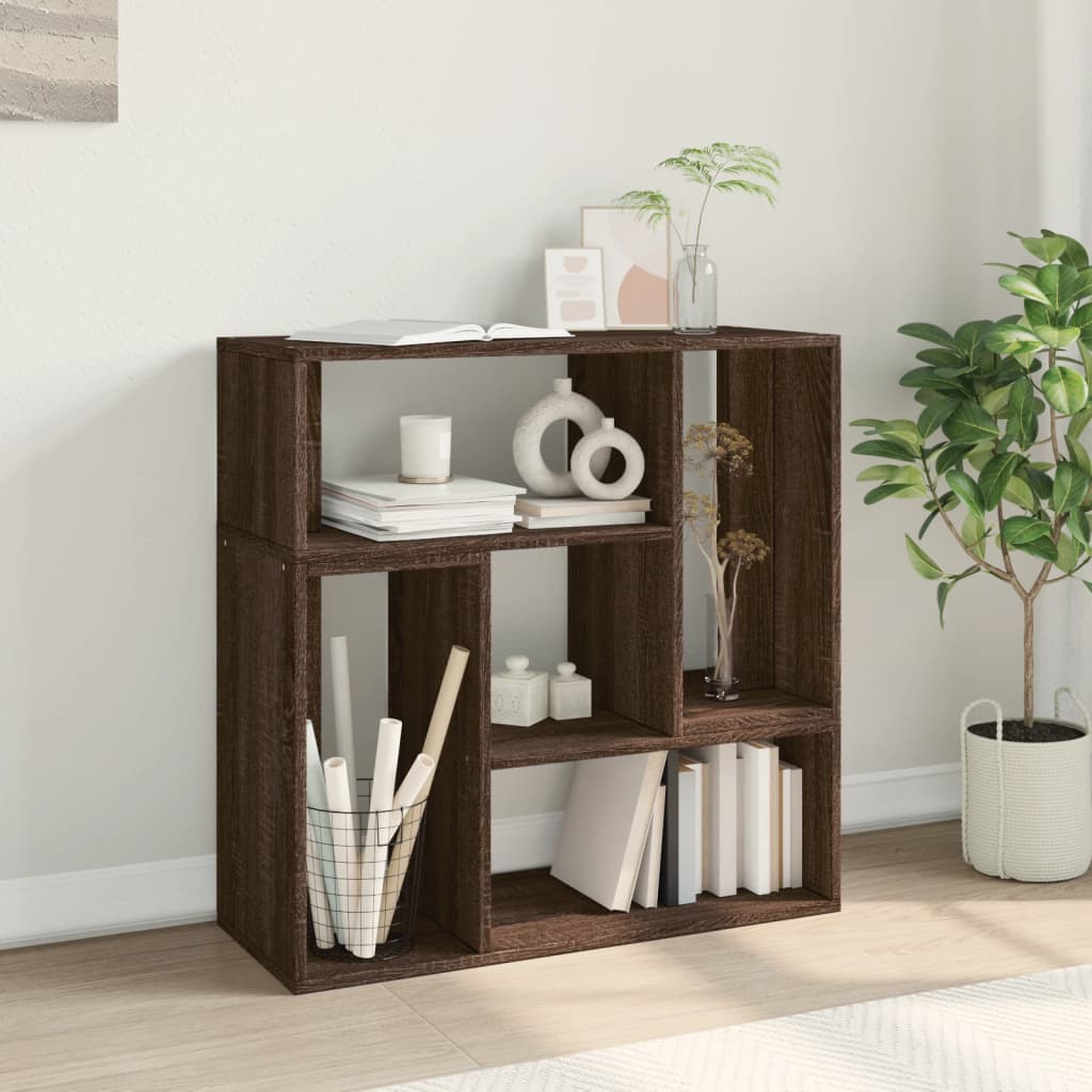 Meubles TV 2 pièces aspect chêne brun 75x30x50 cm matériau bois