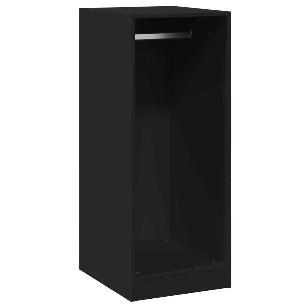 Armoire noire 48x41x102 cm matière bois