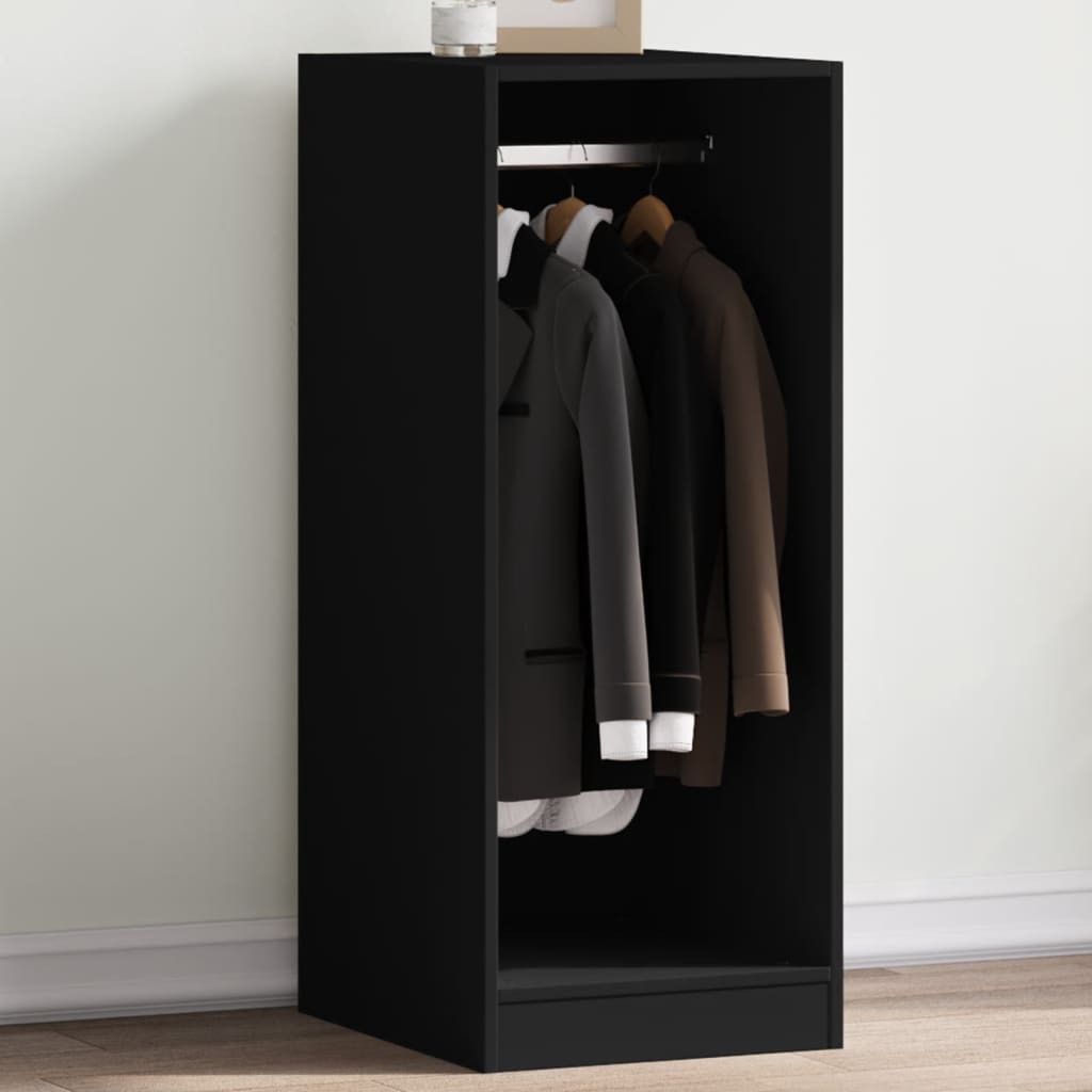 Armoire noire 48x41x102 cm matière bois