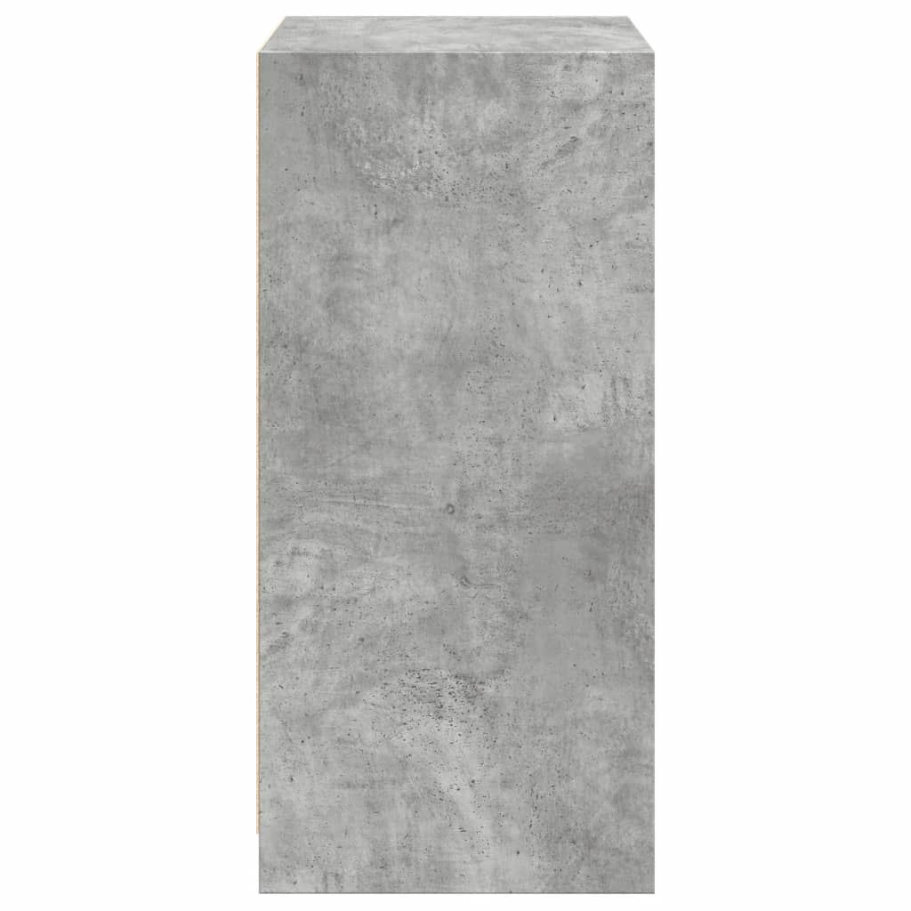 Armoire gris béton 48x41x102 cm en bois