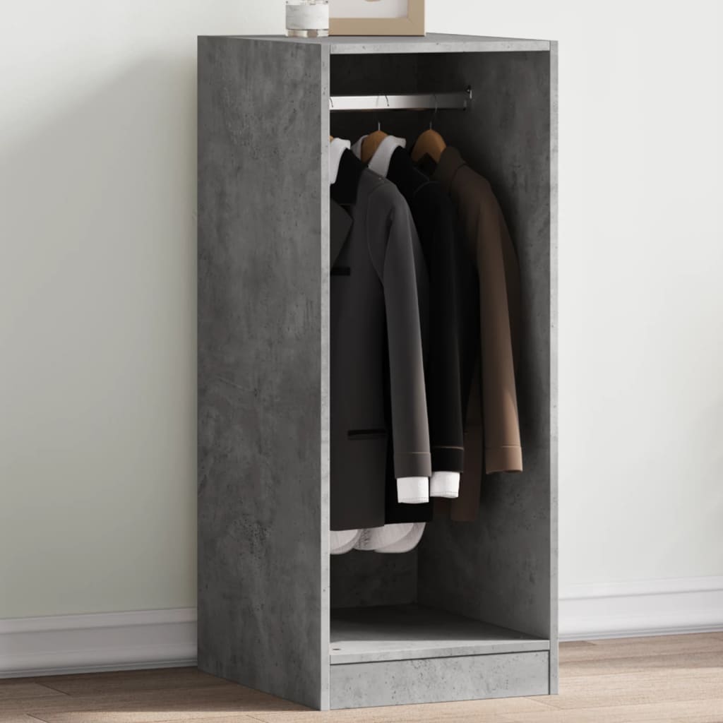 Armoire gris béton 48x41x102 cm en bois