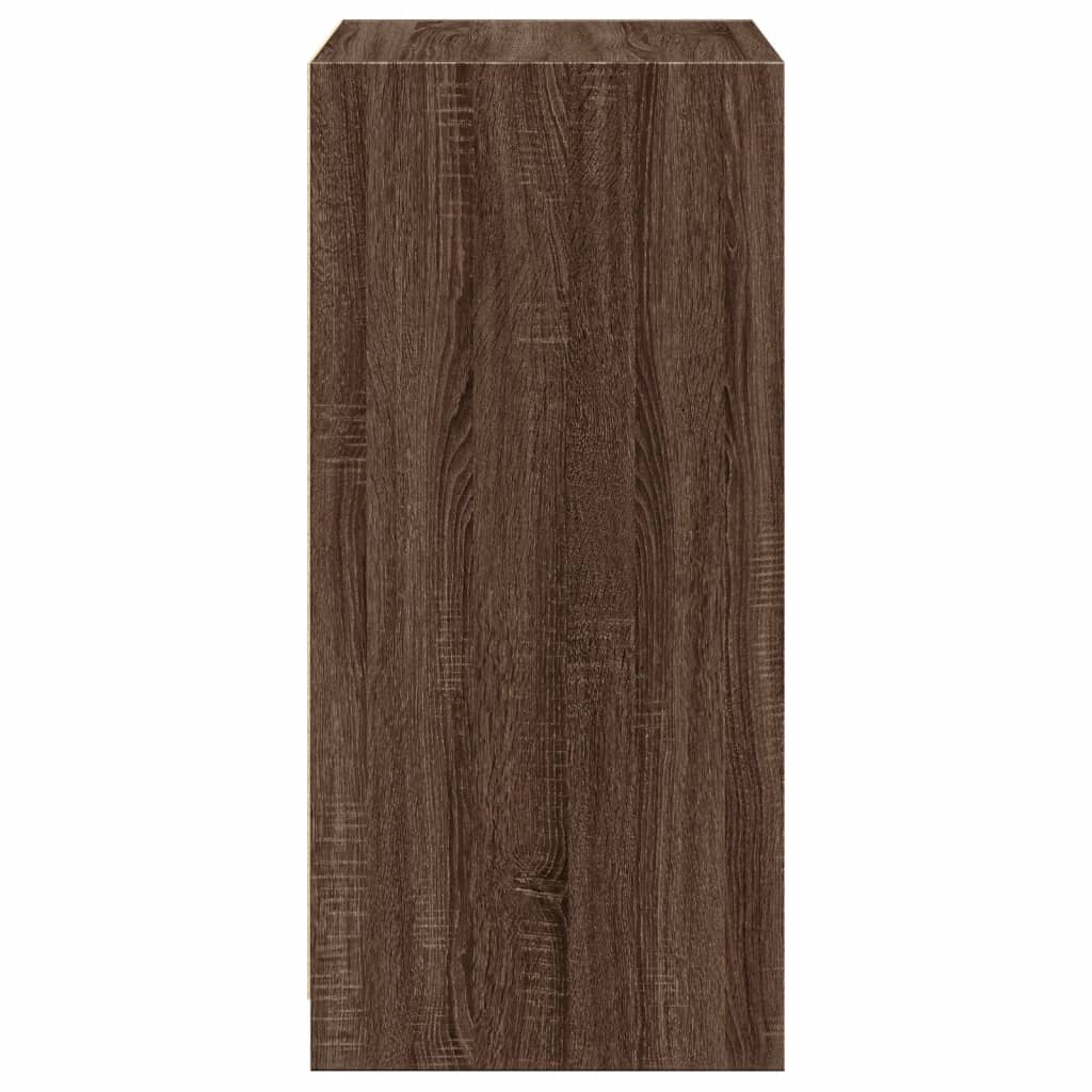 Armoire aspect chêne marron 48x41x102 cm matériau bois