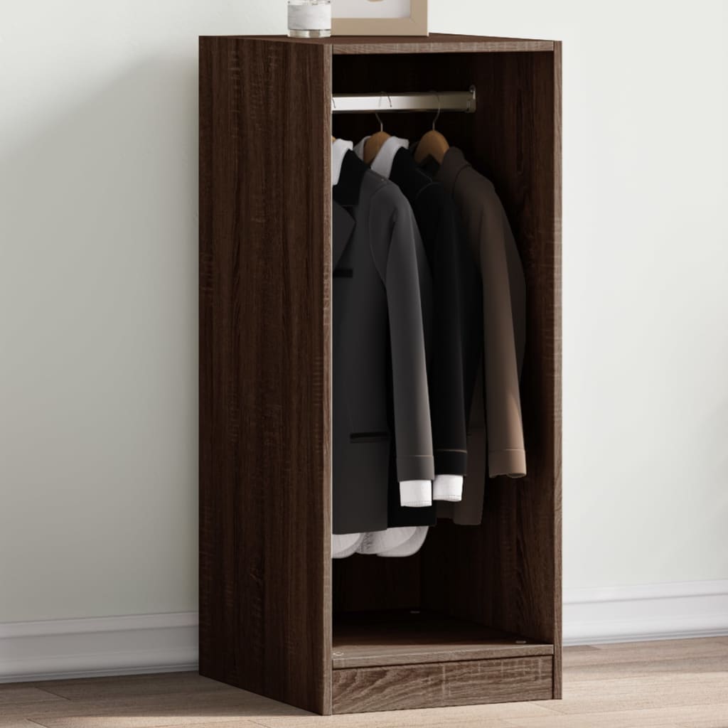 Armoire aspect chêne marron 48x41x102 cm matériau bois