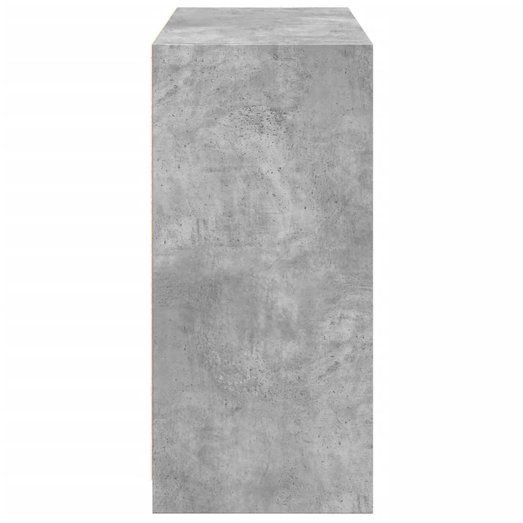 Armoire gris béton 77x48x102 cm en bois