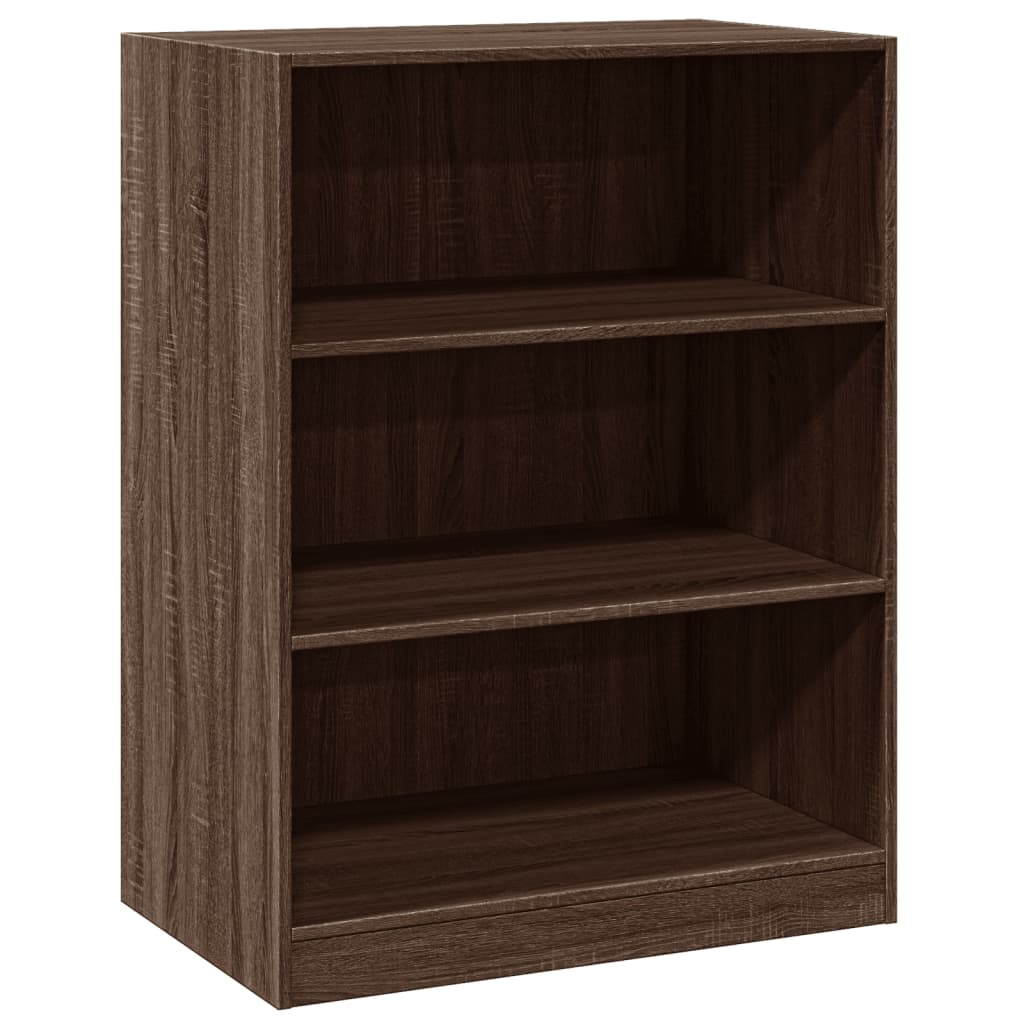 Armoire aspect chêne marron 77x48x102 cm matériau bois