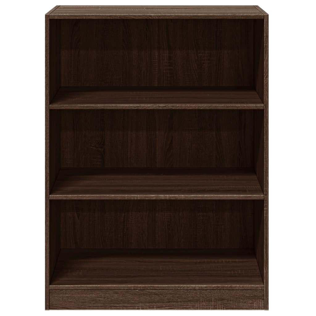 Armoire aspect chêne marron 77x48x102 cm matériau bois