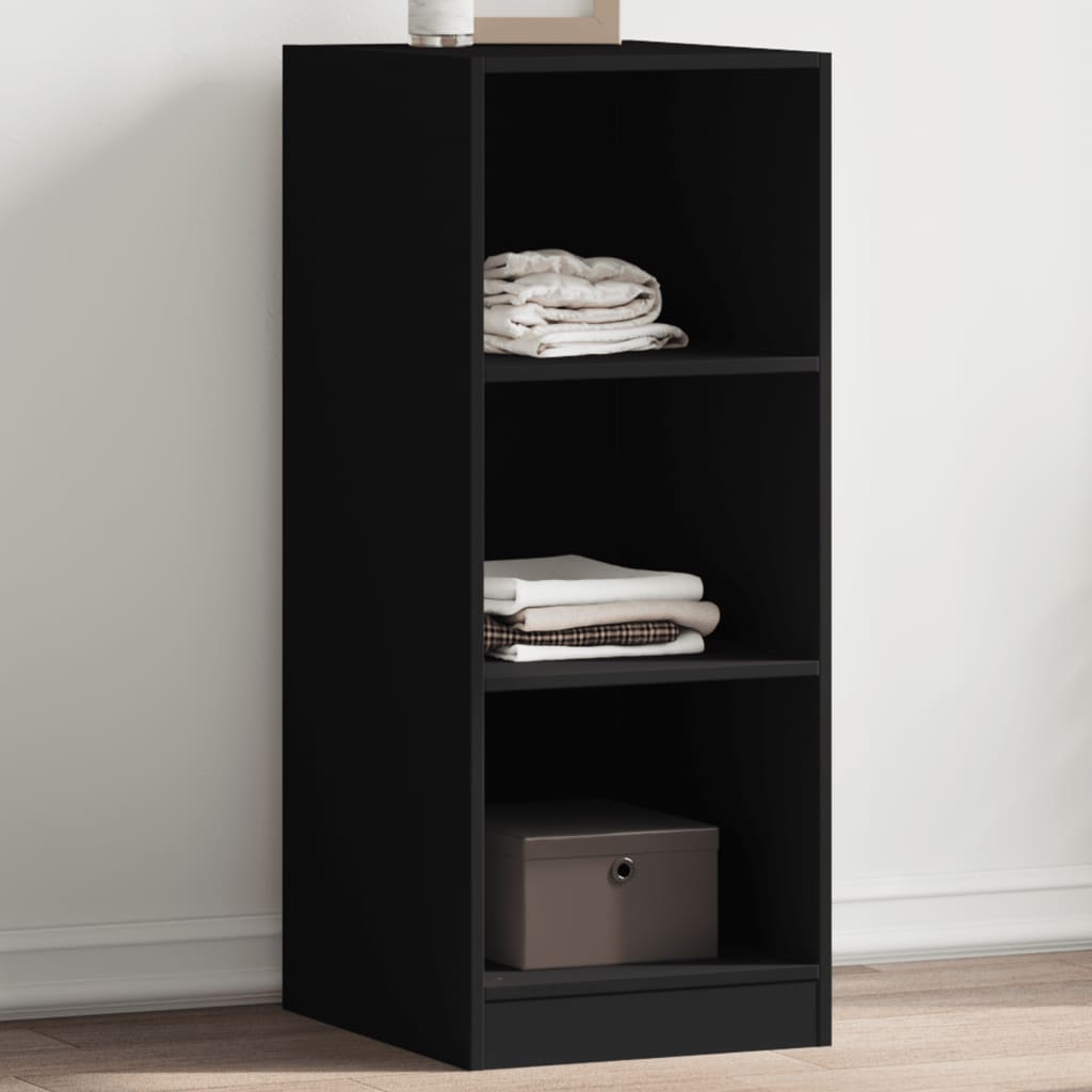 Armoire noire 48x41x102 cm matière bois