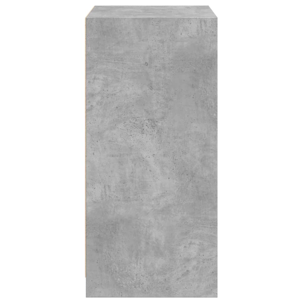 Armoire gris béton 48x41x102 cm en bois