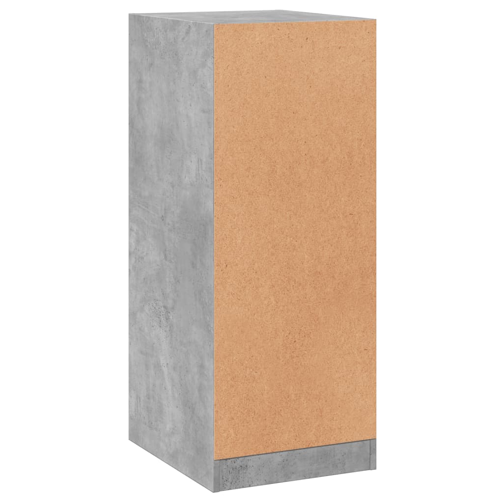 Kleiderschrank Betongrau 48x41x102 cm Holzwerkstoff