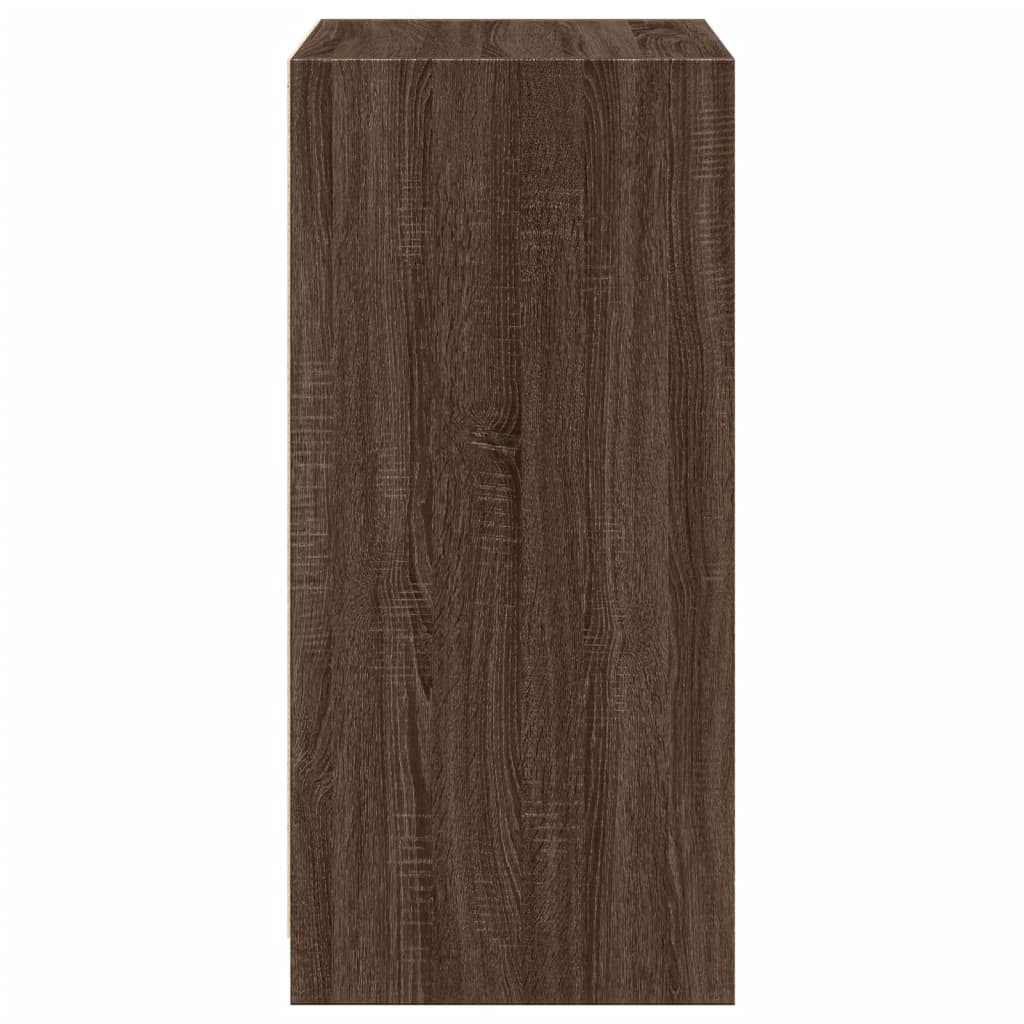 Armoire aspect chêne marron 48x41x102 cm matériau bois