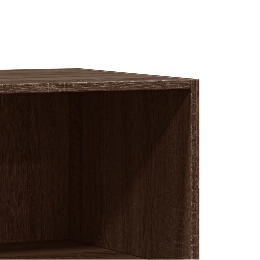 Armoire aspect chêne marron 48x41x102 cm matériau bois