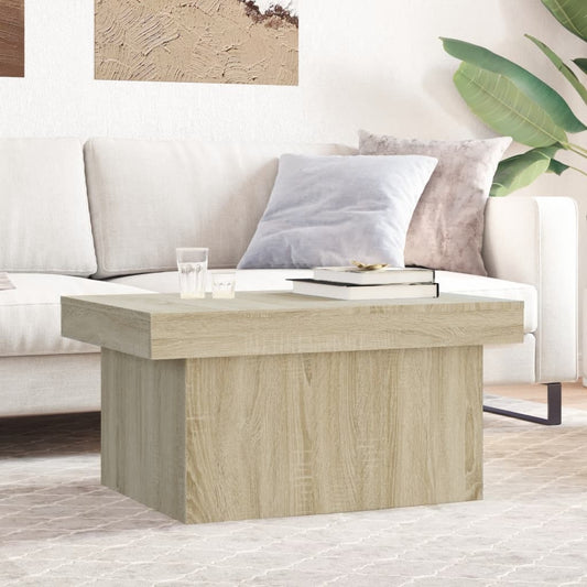 Table basse chêne Sonoma 80x55x40 cm en bois
