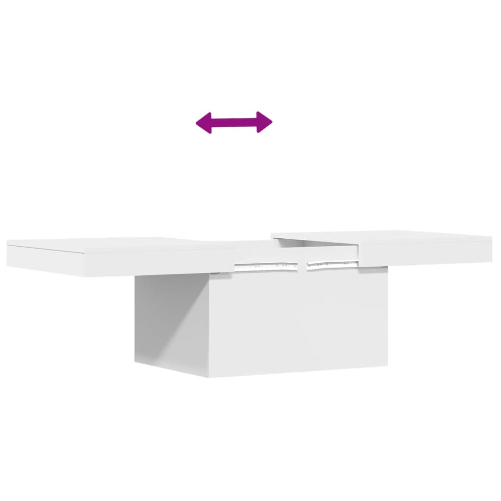 Coffee Table White 100x55x40 cm Wood Material