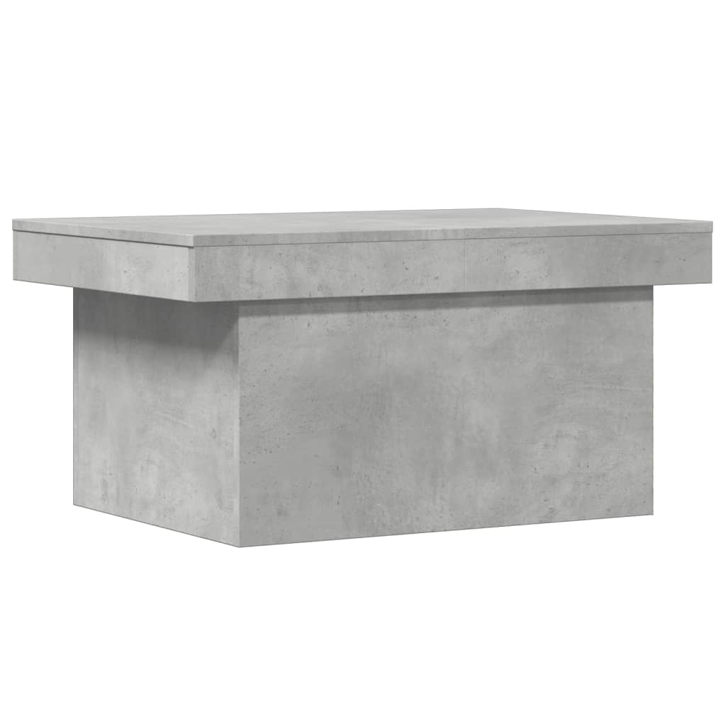 Table basse gris béton 100x55x40 cm en bois